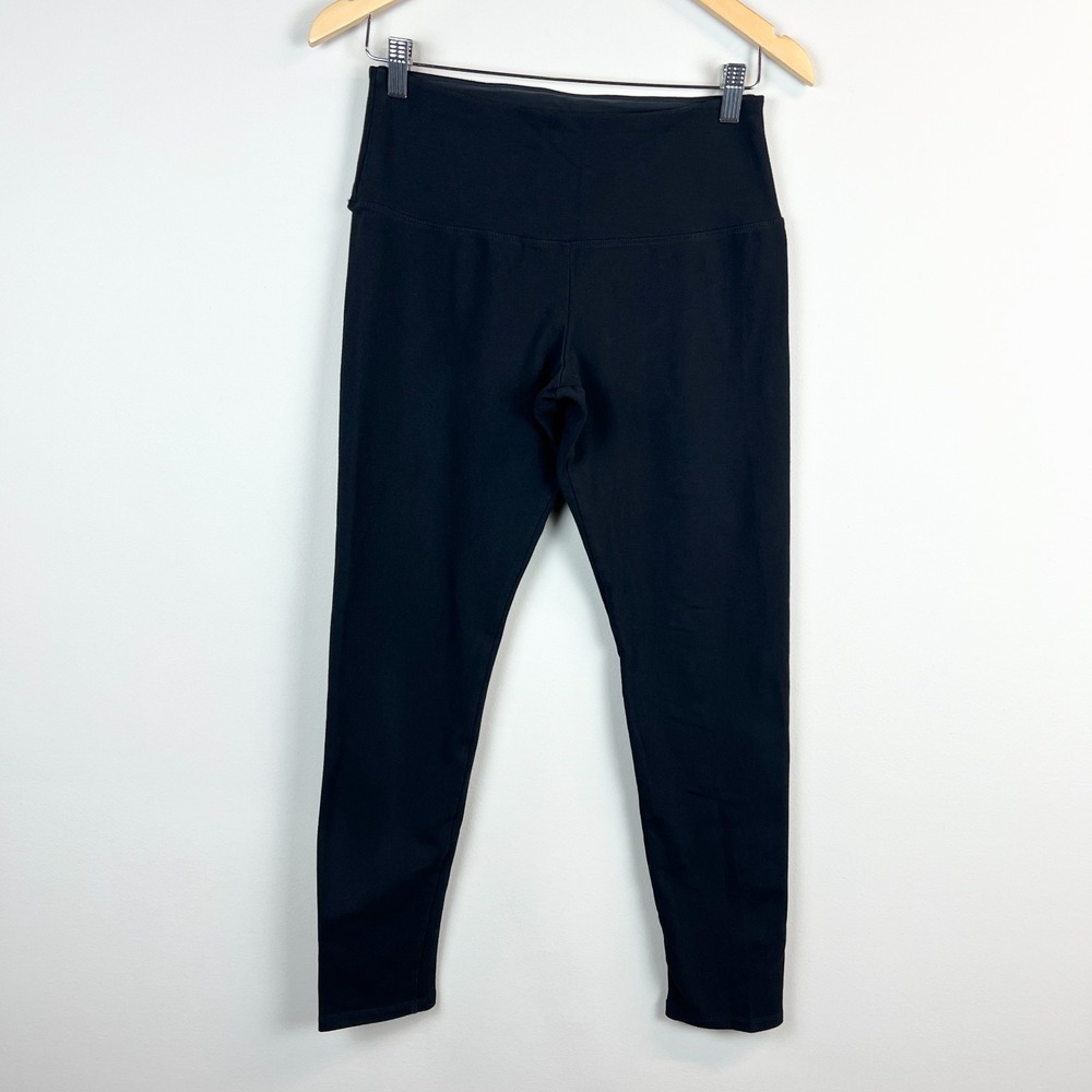Ruby Ribbon‎ Leggings Large Black Control Panel Shaping Slimming Stretch Knit L